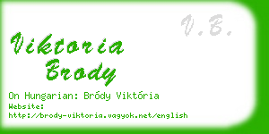 viktoria brody business card